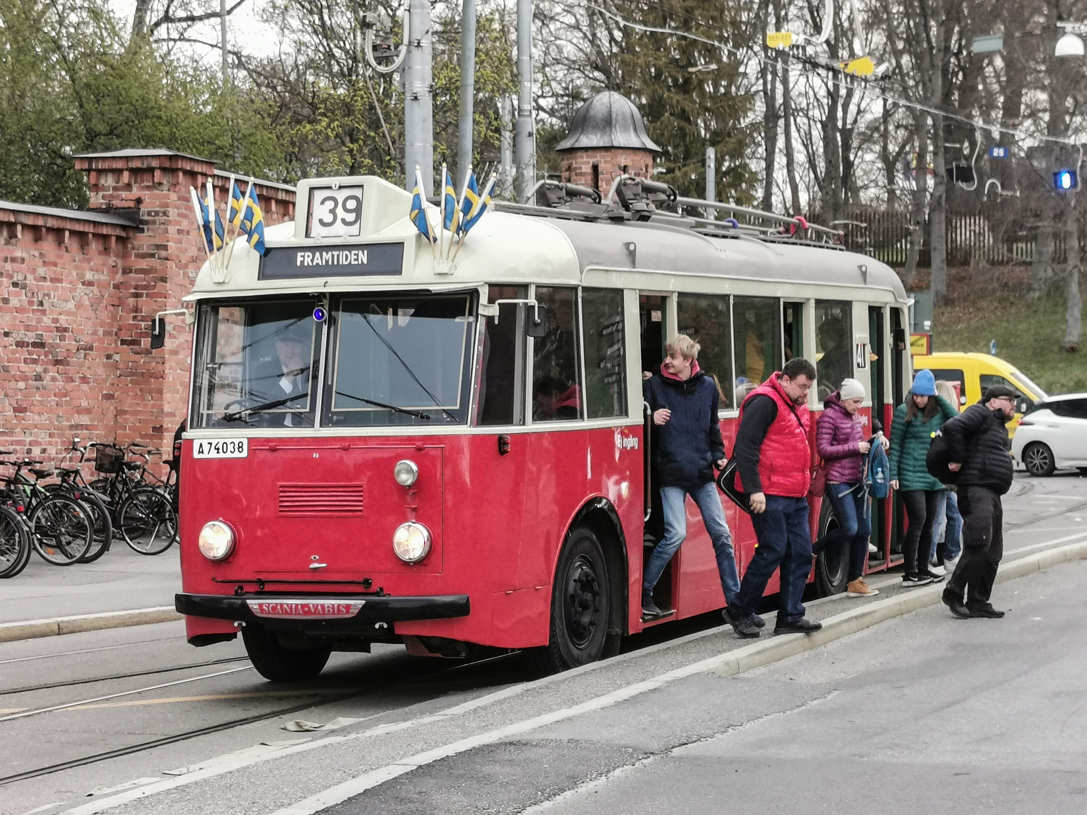 Djurgården, Spårväg City, SL, Gröna Lund, Skansen, Djurgårdslinjen, buss, Veteranbuss, Svenska Spårvägssällskapet